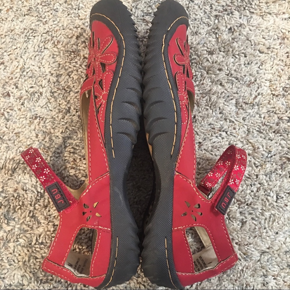 JBU Wildflower Vegan Textile Comfort Shoes Size 8 - Picture 7 of 9